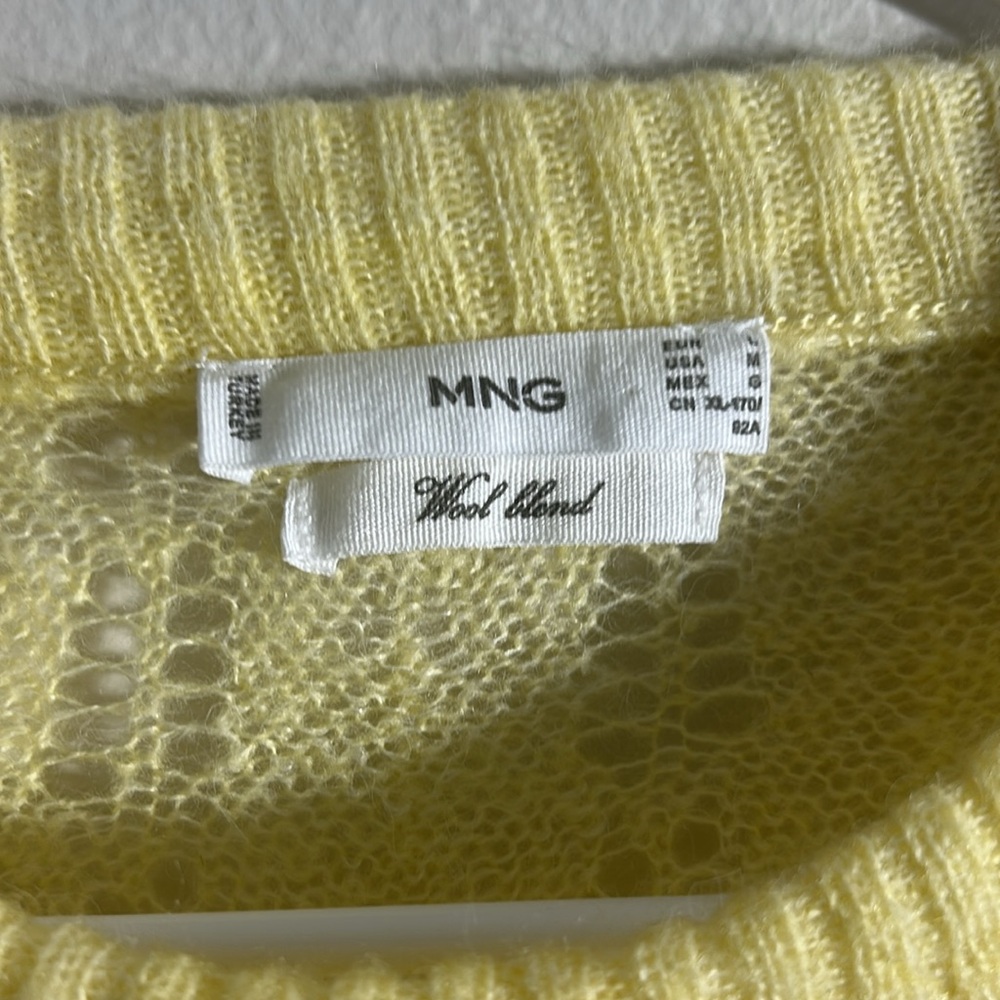 Mango Yellow Crew Neck Sweater - Picture 2 of 6